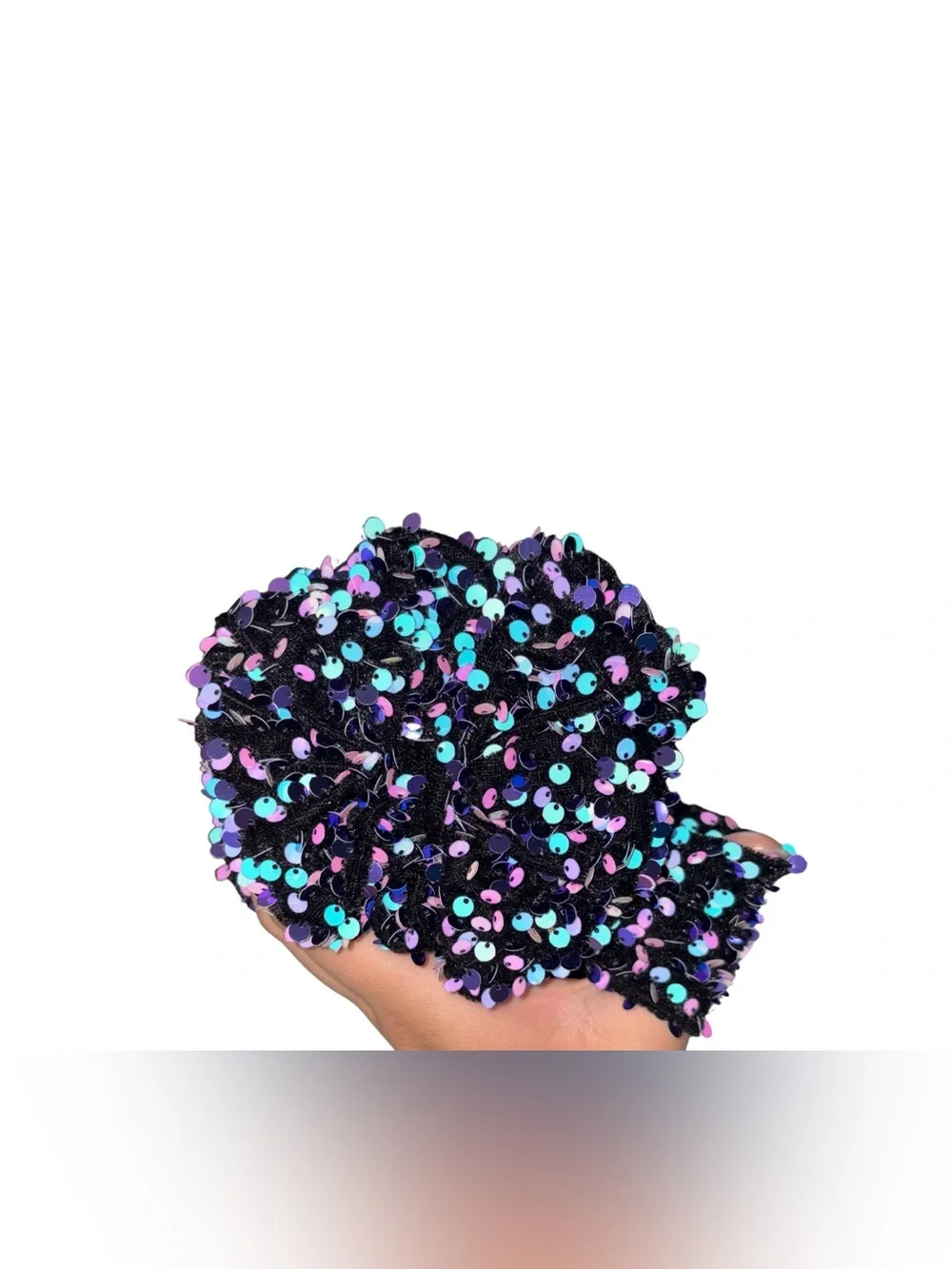 N/A black sequin